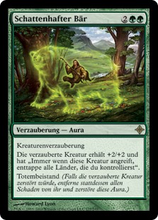 Schattenhafter Bär