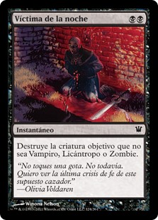 Víctima de la noche