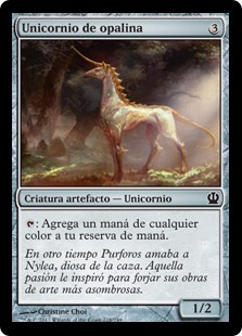Unicornio de opalina