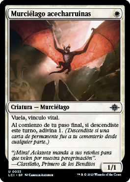 Murciélago acecharruinas