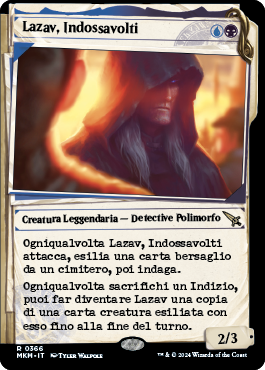 Lazav, Indossavolti